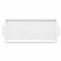 Bandeja com Alça 40 cm Porcelana Schmidt - Mod. Couvert 214