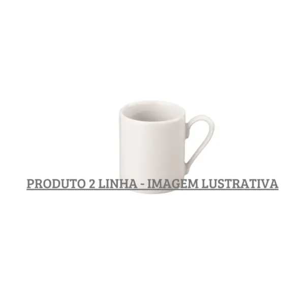 Xicara Café sem Pires Porcelana Schmidt - Mod. Brasilia 2ª Linha
