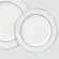 Aparelho Jantar e Chá 30 Peças Porcelana Schmidt - Dec. Renda Branca 0163