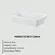 Forma Retangular com Alça 24 cm Porcelana Schmidt - Mod. Calorama 2ª Linha