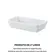 Forma Retangular com Alça 24 cm Porcelana Schmidt - Mod. Calorama 2ª Linha
