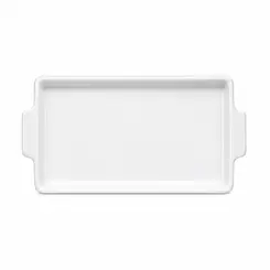 Bandeja com Alça 27cm Porcelana Schmidt - Mod. Couvert 214