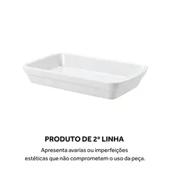 Forma Retangular 32 cm Porcelana Schmidt - Mod. Calorama 2ª Linha