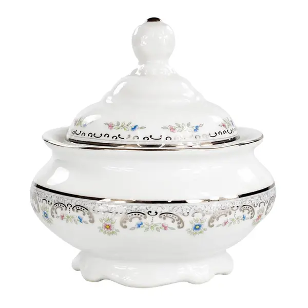 Açucareiro Porcelana Schmidt - Dec. Saint Germain 2210