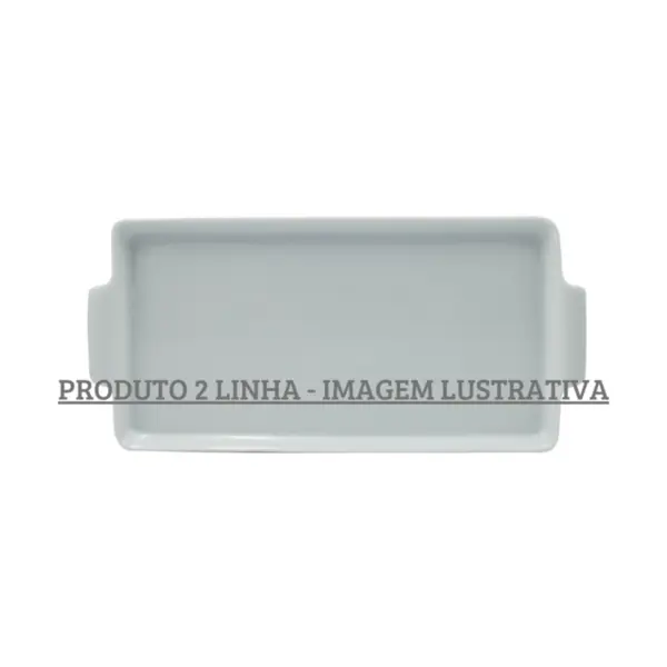 Bandeja com Alça 27cm Porcelana Schmidt - Mod. Couvert 2ª Linha