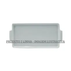 Bandeja com Alça 27cm Porcelana Schmidt - Mod. Couvert 2ª Linha