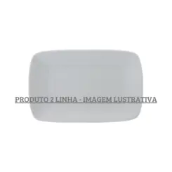 Prato Retangular 24cm Porcelana Schmidt - Mod. USA 2° LINHA 108