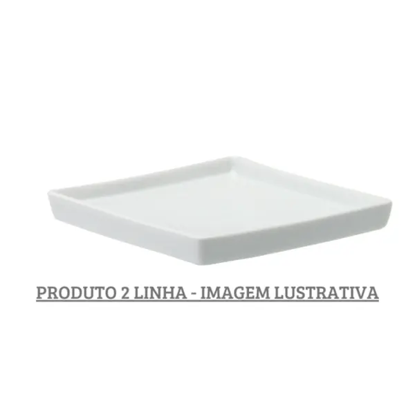 Bandeja Quadrada 13,5cm Porcelana Schmidt - Mod. Brasil 274 2ª Linha