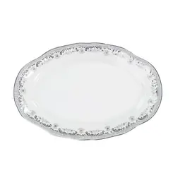 Travessa Rasa Oval 28cm Porcelana Schmidt - Dec. Saint Germain 2210