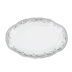 Travessa Rasa Oval 28cm Porcelana Schmidt - Dec. Saint Germain 2210