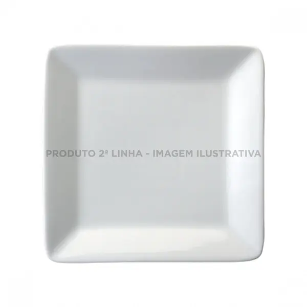 Bandeja Quadrada 20 cm Porcelana Schmidt - Mod. Usa 2ª Linha