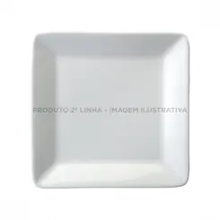 Bandeja Quadrada 20 cm Porcelana Schmidt - Mod. Usa 2ª Linha