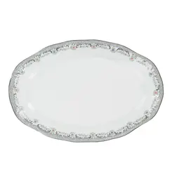 Travessa Rasa Oval 36cm Porcelana Schmidt - Dec. Saint Germain 2210