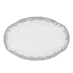 Travessa Rasa Oval 36cm Porcelana Schmidt - Dec. Saint Germain 2210