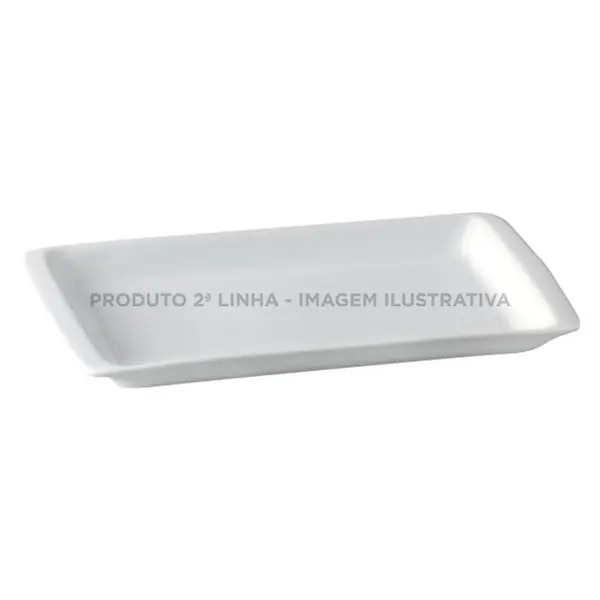 Bandeja com Alça 28cm Porcelana Schmidt - Mod. Couvert 2ª Linha