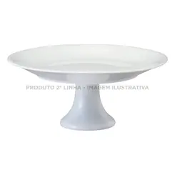 Prato Bolo Grande com Base Porcelana Schmidt - Mod. Couvert 214 2ª Linha
