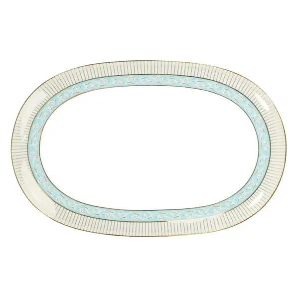 Travessa Rasa Oval 36cm Porcelana Schmidt - Dec. Audrey 2251