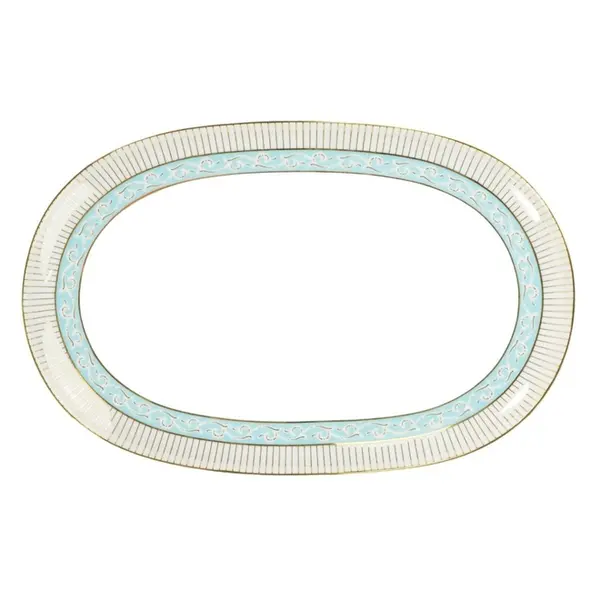 Travessa Rasa Oval 36cm Porcelana Schmidt - Dec. Audrey 2251