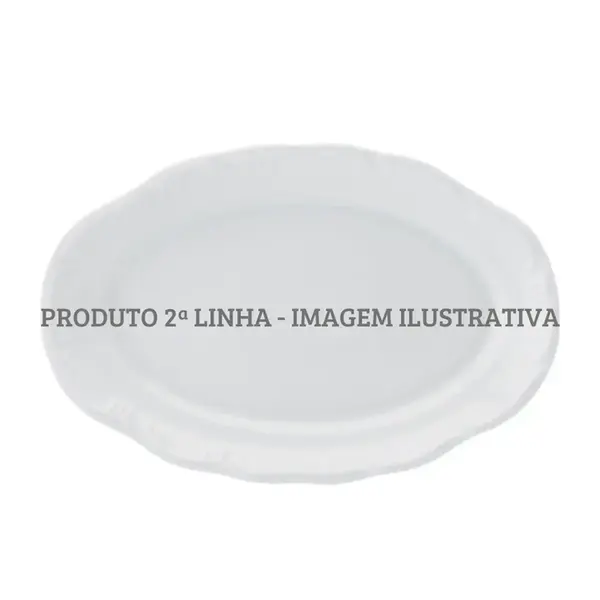 Travessa Rasa Oval 28cm Porcelana Schmidt - Mod. Pomerode 114 2ª Linha