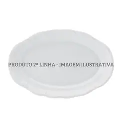Travessa Rasa Oval 28cm Porcelana Schmidt - Mod. Pomerode 114 2ª Linha