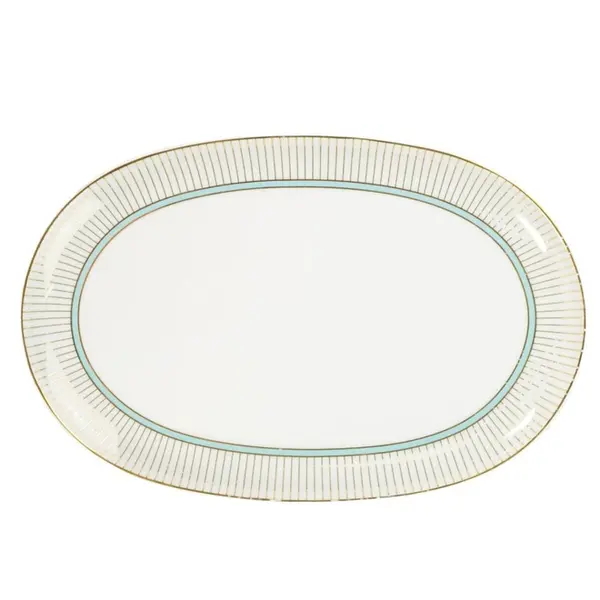 Travessa Rasa Oval 32cm Porcelana Schmidt - Dec. Audrey 2251