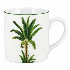 Caneca Grande Porcelana Schmidt - Dec. Palmeira 2258