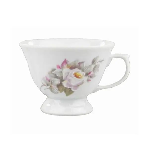 Xicara Chá sem Pires Porcelana Schmidt - Dec. Eterna E351
