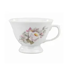 Xicara Chá sem Pires Porcelana Schmidt - Dec. Eterna E351
