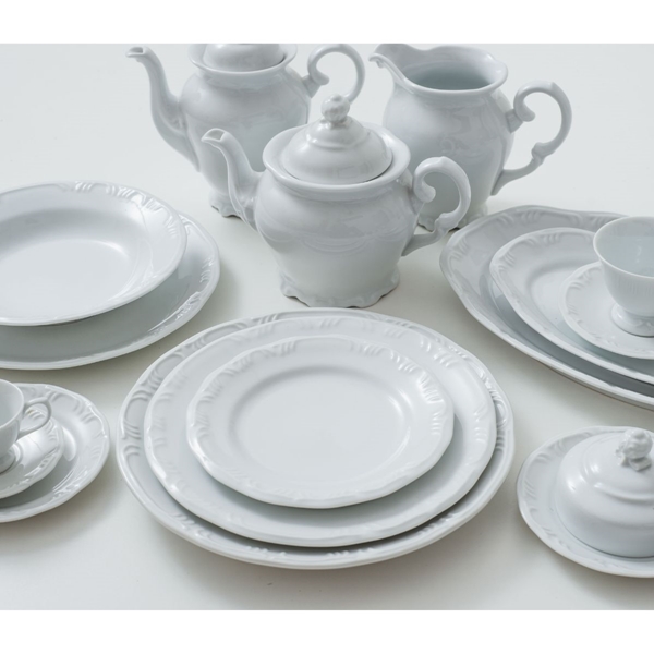 Aparelho de Chá e Café Porcelana Schmidt 53 peças - Mod. Pomerode 114 -  SCHMIDT