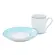 Xícara Café com Pires Porcelana Schmidt - Dec. Maitê 2264