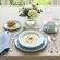 Aparelho Jantar e Chá 30 Peças Porcelana Schmidt - Dec. Maitê 2264