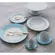 Aparelho Jantar e Chá 30 Peças Porcelana Schmidt - Dec. Maitê 2264
