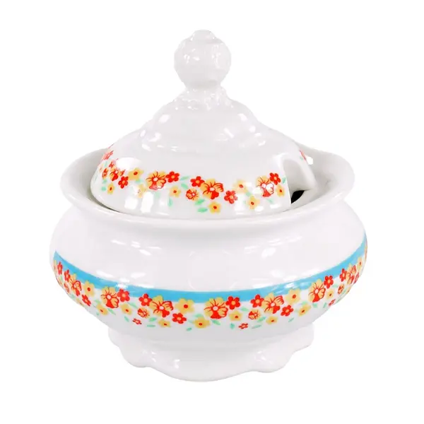 Açucareiro Porcelana Schmidt - Dec. Valentina