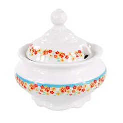 Açucareiro Porcelana Schmidt - Dec. Valentina