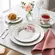 Aparelho Jantar e Chá 30 Peças Porcelana Schmidt - Dec. Eterna E351