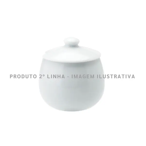 Açucareiro Porcelana Schmidt 250ml - Mod. Esplanada 2° Linha