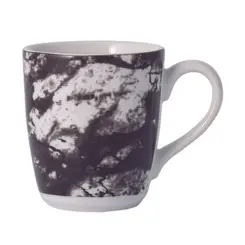 Caneca Porcelana Schmidt - Dec. Ônix Negro 2394