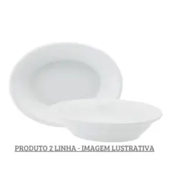 Travessa Funda Oval 23cm Porcelana Schmidt - Mod. Convencional 022 2ª Linha