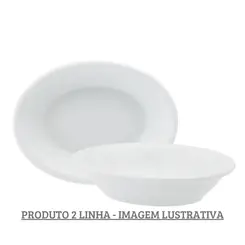 Travessa Funda Oval 23cm Porcelana Schmidt - Mod. Convencional 022 2ª Linha