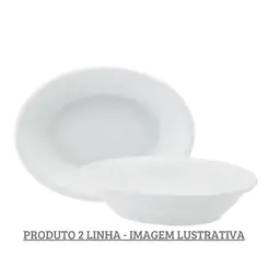 Travessa Funda Oval 23cm Porcelana Schmidt - Mod. Convencional 022 2ª Linha