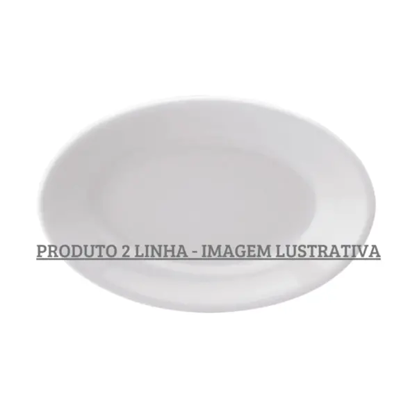 Travessa Rasa 19cm Porcelana Schmidt - Mod. Convencional 022 2ª Linha