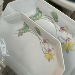 Travessa Rasa Oval 28cm Porcelana Schmidt - Dec. Encanto E373