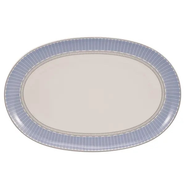 Travessa Rasa Oval 28 cm Porcelana Schmidt - Dec. Diva 2276