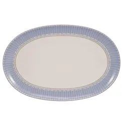Travessa Rasa Oval 28 cm Porcelana Schmidt - Dec. Diva 2276