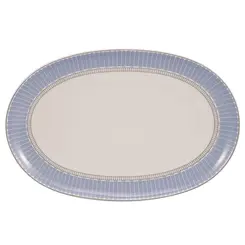 Travessa Rasa Oval 28 cm Porcelana Schmidt - Dec. Diva 2276