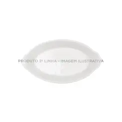 Travessa Oval com Alça 20 cm Porcelana Schmidt - Mod. Calorama 014 2ª Linha