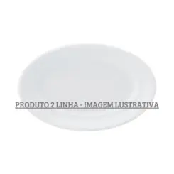 Travessa Rasa Oval 26cm Porcelana Schmidt - Mod. Convencional 022 2ª Linha