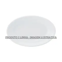 Travessa Rasa Oval 26cm Porcelana Schmidt - Mod. Convencional 022 2ª Linha