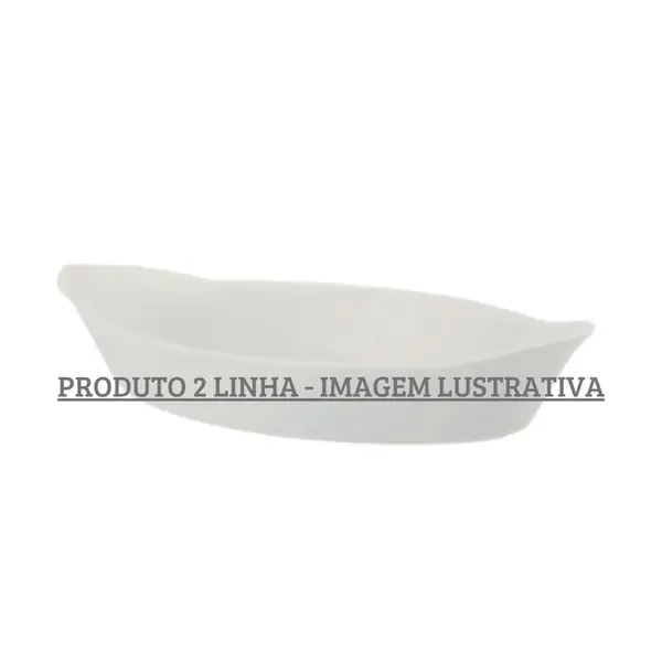 Travessa Oval com Alça 23cm Porcelana Schmidt - Mod. Calorama 014 2ª Linha