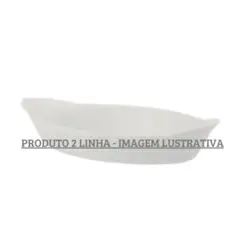 Travessa Oval com Alça 23cm Porcelana Schmidt - Mod. Calorama 014 2ª Linha